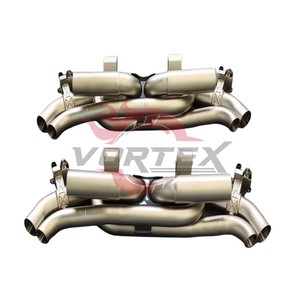 ท่อไอเสียสปอร์ต Vortex Premium สแตนเลสสตีลแบบ Catback สำหรับ Porsche 911 992 GT3 ระบบวาล์วทรอนิกส์  ผิวเคลือบด้าน - Product Image 1