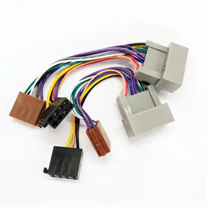 Manufaktur kabel steker konektor Adaptor ISO mobil kabel Harness kawat Stereo Radio cocok untuk Toyota