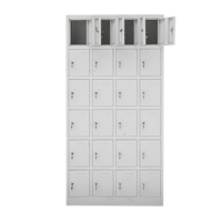 Armoire de rangement en acier pour personnel, 24 portes, avec serrure à clé mécanique et couleur personnalisable, options de rangement 6/9/12/15/18/24 disponibles en gros