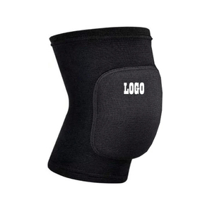 Genouillère unisexe en néoprène avec rembourrage absorbant les chocs, fermeture à enfiler, noire, pour le soutien du genou lors du volley-ball, du basketball et de l'entraînement sportif - Product Image 3