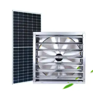 New Type Industrial Agricultural Poultry Air Ventilating Fan Solar Powered No Belt Brushless DC Motor Wall Extractor Exhaust Fan