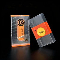 Boîte d'emballage en plastique PET transparente pliable personnalisée et écologique avec logo en estampage à chaud et en relief