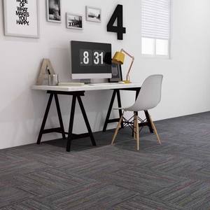 Alfombra Comercial Antideslizante Ecológica de Bucle para Oficina y Hotel, Diseño de Empalme Cuadrado, Venta al por Mayor - Product Image 1