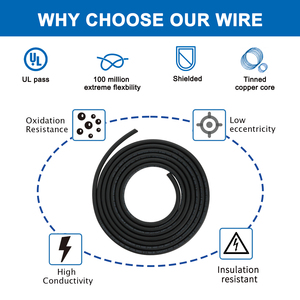 Zhong Hua Jiang 16AWG 1.5mm² CNC <b>Wire</b> UL2464 16 Gauge 2 Core Cable <b>Electrical</b> Shielded Chain <b>Wire</b> for CNC Router Machine - Product Image 4