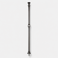Balustre décoratif en aluminium pour rampe d'escalier, insert de colonne métallique pour main courante d'escalier d'hôtel ou de balcon