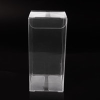 Boîte cadeau en plastique Transparent personnalisé 10cm emballage cadeau petit carré pliable rectangulaire PP PVC Transparent boîte en plastique Transparent