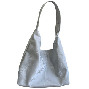 กระเป๋าโท้ทผู้หญิง สีเงินอ่อน สีชมพู สีขาว สีดำ สีพื้น หัวเข็มขัดแม่เหล็ก ชุดลำลองประจำวัน ฤดูร้อน 2024 ความจุขนาดใหญ่ สำหรับเดินทาง - Product Image 4