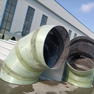Coude FRP résistant d'alcali coude de tuyau de GRP pour la canalisation chimique d'eaux usées - Product Image 3