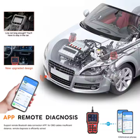 Lecteur de diagnostic automobile Podofo OBD2, outils de diagnostic, lecteur 12V pour Android PC 2024, diagnostics automobiles, écran IPSScreen, application ECU OTA