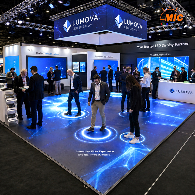 Interactive LED Floor Tile Screen P3.91 Waterproof Floor LED Display for Showroom Exhibition