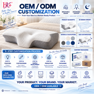 Oreiller Papillon Personnalisé Moderne <span class=keywords><strong>Ergonomique</strong></span> Orthopédique en Mousse à Mémoire de Forme pour un Sommeil Sain et <span class=keywords><strong>Cervical</strong></span> - Product Image 3