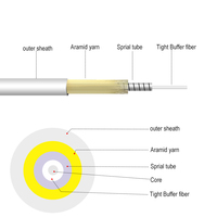 Cable Fibra Óptica Blindado OS2 SC APC A SC APC LSZH Monomodo 9/125 Latiguillo Óptico 3.0mm Blanco