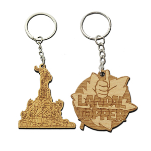 Personalized Custom Anniversary Souvenir Sublimation Blank Car Wooden Keychain Carved Wood Craft for Wall Signs & Boxes