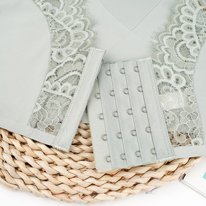 <span class=keywords><strong>Reggiseno</strong></span> in pizzo stile francese, sottile, con chiusura frontale, taglia grande, <span class=keywords><strong>senza</strong></span> ferretto, traspirante, push-up, copertura completa. - Product Image 3