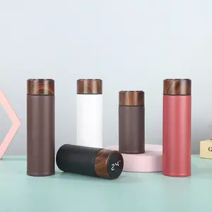 220ml 320ml Mini Stainless Steel Temperature Smart Water Bottle Thermos Intelligent Insulated Cup for Kids Students