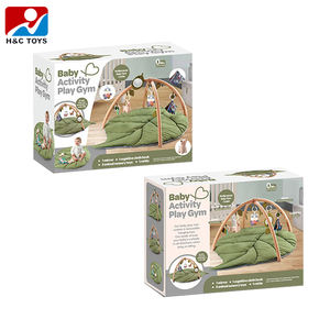 Alfombrilla de juego infantil de algodón suave con tela colgante, <span class=keywords><strong>manta</strong></span> de hojas de libro y alfombra de actividad, juguete educativo para gatear de bebé - Product Image 3