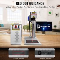 Machine de marquage laser à fibre 20W 30W 50W pour gravure sur métal, compatible LightBurn, avec pointeur rouge, pour contreplaqué, MDF, cuir - Nouveau