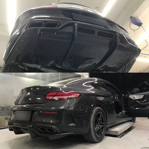 Diffuseur arrière en Fiber de carbone de Style C63 PSM pour Mercedes Benz <span class=keywords><strong>classe</strong></span> C W205 coupé 2 portes Bodykit lèvre de pare-chocs arrière - Product Image 5