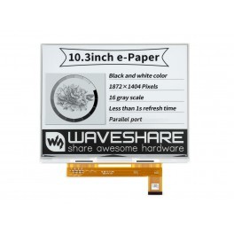 Waveshare 10.3-дюймовый E-Ink дисплей G-версии с драйвером IT8951 HAT (B), 1872x1404, черно-белый, оптическое склеивание, закаленное стекло, 2 16 - Product Image 3