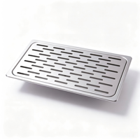 Plateau de drainage pour lave-tasses en acier inoxydable 201+301 pour cafés et bars – Design moderne pour un nettoyage pratique des tasses