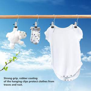 Clips suspendus épingles à vêtements placard <span class=keywords><strong>cintre</strong></span> organisateur pinces chaussettes pinces à serviettes pinces à linge robustes pinces à <span class=keywords><strong>cintre</strong></span> en vrac pour placard - Product Image 3