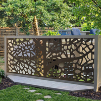 Panneau de clôture décoratif en acier découpé au laser, design élégant et nouveau, écran de jardin en métal, séparateurs d'intimité, articles phares