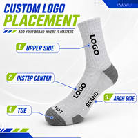 Chaussettes de sport personnalisées pour hommes et femmes, chaussettes de course et de basketball personnalisées, chaussettes de sport athlétiques mi-mollet avec logo