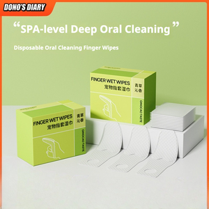 Lingettes souples pour animaux de compagnie pour chien et chat nettoyage des dents soins bucco-dentaires haleine fraîche formule douce sans rinçage - Product Image 2