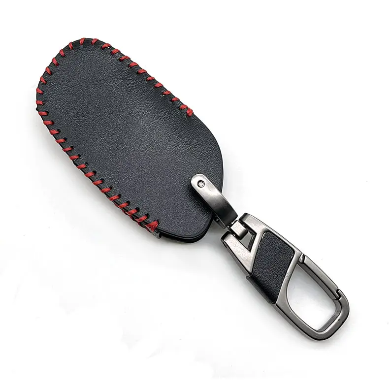 Leather Car Key Cover Smart Remote Fob Case Protector Auto Accessories For Roewe RX5 i6 i5 RX3 RX8 ERX5 MG ZS HS EHS 2019 2021