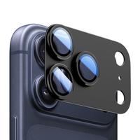 Coque Métallique Mate avec Anneau et Protection d'Objectif en Verre Trempé pour iPhone 17/17 Air/17 Pro/17 Pro Max