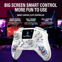 Control de Juego Inalámbrico BT Personalizado de Fábrica para Switch, IOS, PC, P4 con Joystick con Sensor Hall y Pantalla LCD