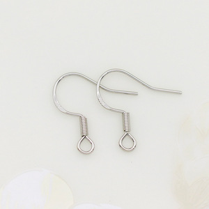 Ganchos para pendientes de latón de ley 925, chapados en oro, tamaño pequeño, accesorios para hacer joyería DIY, venta al por mayor E100 - Product Image 3
