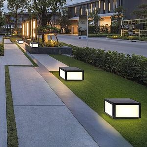 <span class=keywords><strong>Noyo</strong></span> LED Acier Inoxydable Clôture Pont Cap Lumière Colonne Lampe pour Surface Plate Patio Jardin lumière - Product Image 3