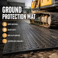 Tapis de protection au sol en plastique 1220x2440mm pour excavatrices, canaux de transit et entretenement de pipelines