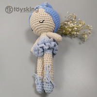 TK vente en gros personnalisé 100% fait à la main en peluche Crochet fille ballerine poupées cadeaux pour bébés Amigurumi jouet Kawaii ToysKing