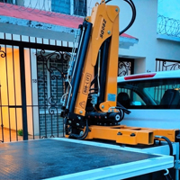 Mini-grue de levage Bob-Lift de 0,8 tonne à installation rapide avec télécommande et stabilisateurs pour la vente