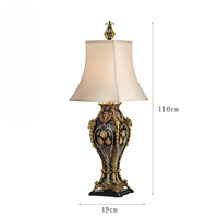 Lampe de table rétro MKMJ pour salon, bureau de villa de style américain, lampe de chevet haut de gamme pour chambre à coucher, lampe de table d'angle