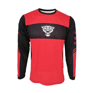 Jersey de carreras sublimado MX motocicleta transpirable manga larga Offroad Motocross Jersey impresión personalizada