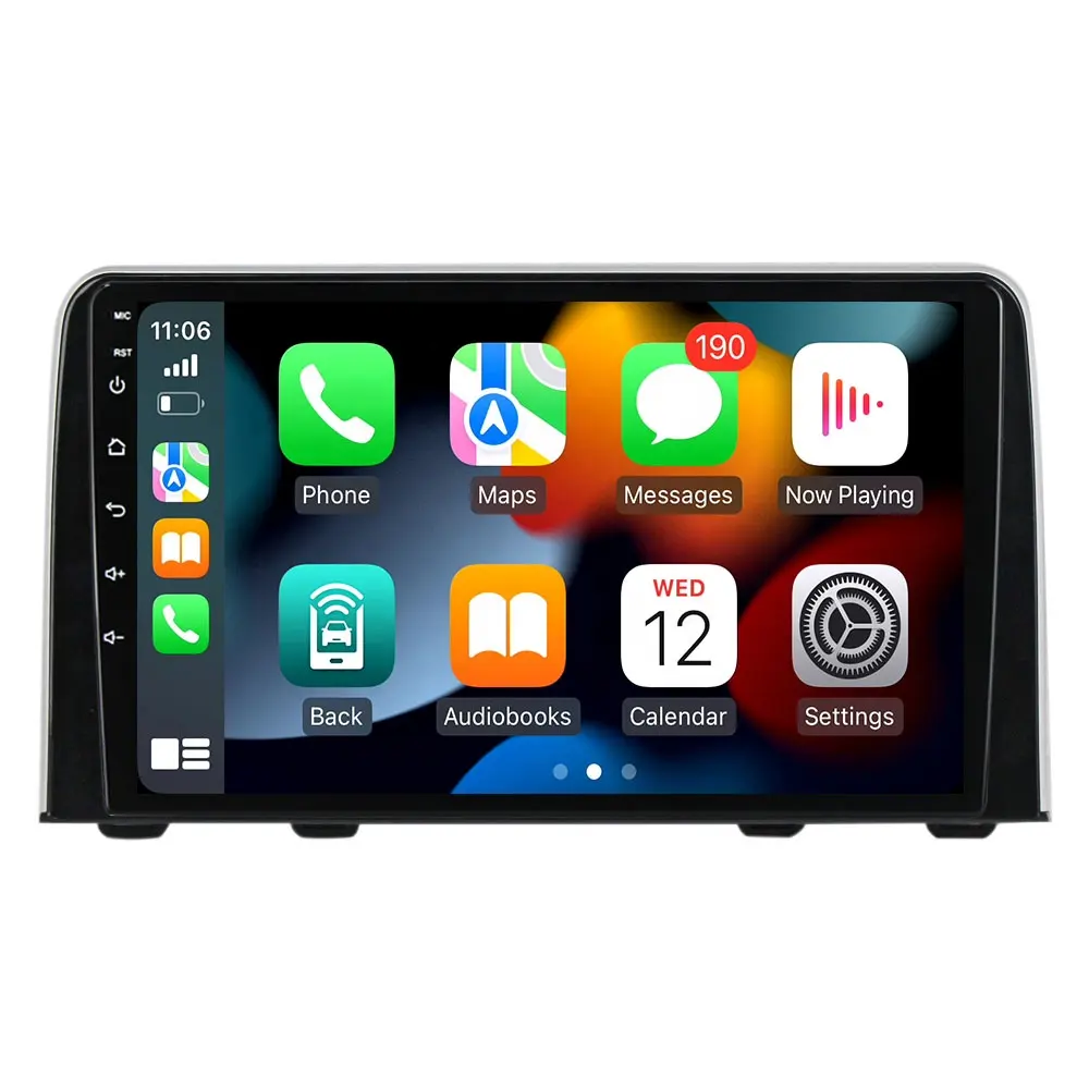 Rádio para carro Android RUISO, reprodutor de carros para Honda CRV CR-V 5 RT RW 2016, carregador GPS com carplay automático, áudio multimídia tudo em um som estéreo