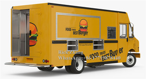 Camion de nourriture électrique de voyage rapide OEM, chariot à glaces, chariot à hot-dogs, camion à café, remorque avec équipement de cuisine, congélateur, nourriture en collation - Product Image 4