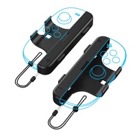 HyT Lot de 2 sangles et poignées de manette – Étui de protection sans fil en plastique et silicone pour 2 Joy-Con (Pratique)