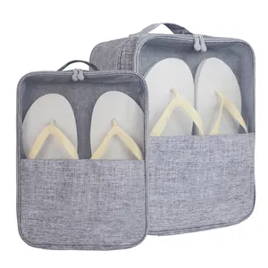 Пылезащитная Водонепроницаемая дорожная сумка для обуви под заказ, сумка для хранения, вмещает 3 пары обуви для путешествий и ежедневного использования