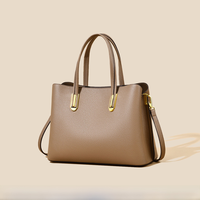 Sac à main structuré vintage imperméable pour femme, design à dessus incurvé, en cuir PU et polyester, sac à bandoulière minimaliste