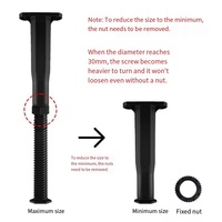 Cadre de support de planche de lit télescopique réglable en plastique rehaussant la base de lit traverse coussin de pied Design traditionnel salle à manger lourde