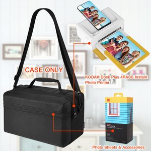 Échantillon gratuit Vente en gros Étui de rangement pour appareil photo en PU imprimé en 3D Étui de voyage pour imprimante photo imperméable et antichoc uniquement - Product Image 3
