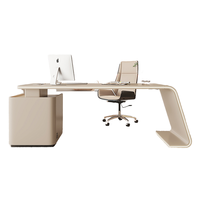 Bureau de direction de style crème haut de gamme Design élégant Bureau d'éclairage du superviseur du directeur exécutif