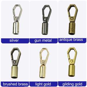 Connecteur mousqueton mini en métal avec logo personnalisé, finition polie/plaquée, style mode, accessoire de fixation pour sac, poignée de sac à main, cordon - Product Image 3