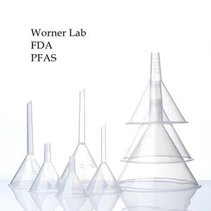 Funil de Plástico Transparente PP para Laboratório, Direto da Fábrica, Barato, para Dosagem - Product Image 4