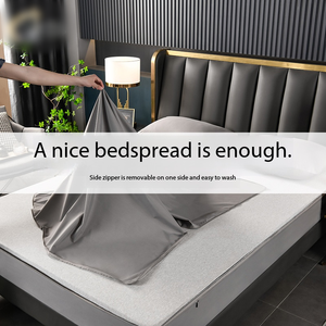 Protecteur de <span class=keywords><strong>matelas</strong></span> personnalisé pour hôtel familial, hôpital, lavable en machine, fermeture éclair complète, housse de <span class=keywords><strong>matelas</strong></span> <span class=keywords><strong>imperméable</strong></span> - Product Image 5