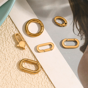 Accessori Ciondoli per Orecchini a Cerchio con Chiusura a Molla per la Creazione di Gioielli Pendenti Placcati Oro 18K Impermeabili in Acciaio Inossidabile <span class=keywords><strong>316L</strong></span> - Product Image 5